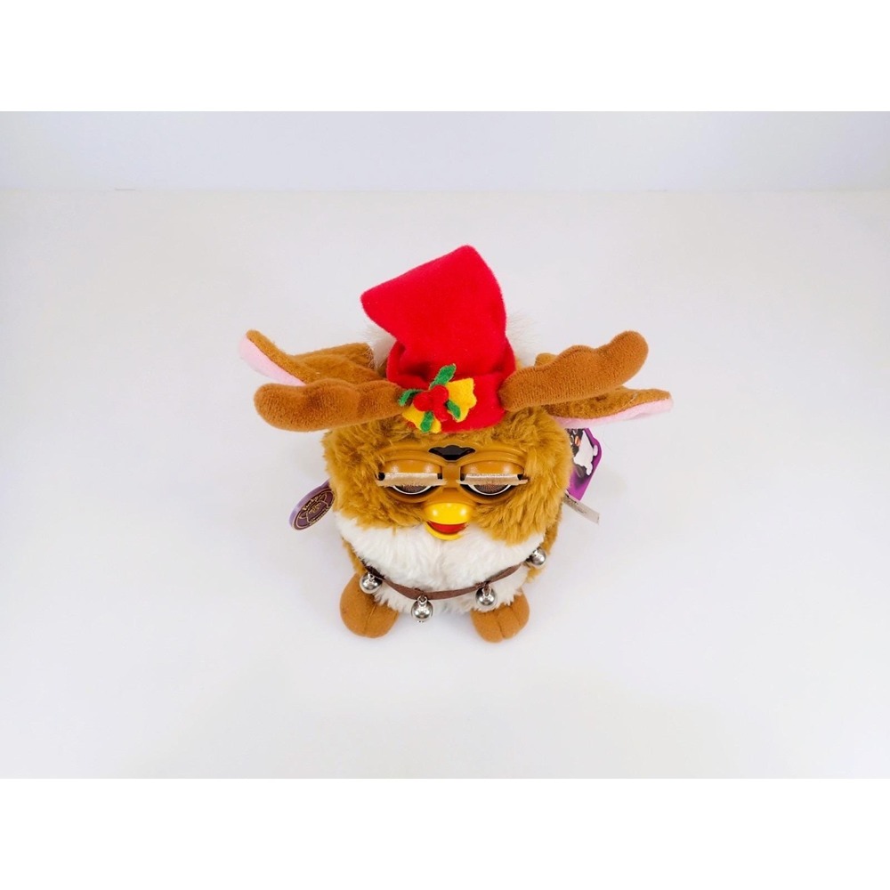 Vtg. 1999 Tiger Furby Special KB Toys Edition Reindeer Holiday Tested Works Box - Picture 4 of 16
